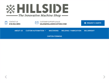 Tablet Screenshot of hillsidecustom.com